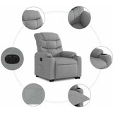  Električni naslonjač na podizanje svjetlosivi od tkanine | shoptok.hr