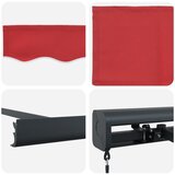  Povlačivi tende Crvena 300 x 250 cm Platno i Aluminij | Shoptok.si