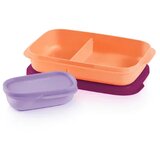 Tupperware Uska kutija za užinu sa pregradom, 590ml + 120ml Cene