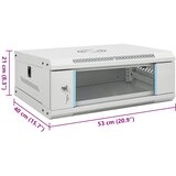  Zidni komunikacijski ormar 4U 19 " IP20 53 x 40 x 21 cm | shoptok.hr