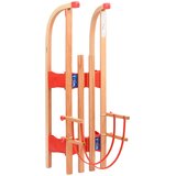  Sklopive sanjke s naslonom 119 cm drvene | Eponuda.com