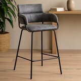 Premier Housewares Crna/siva podstavljena barska stolica Tamzin – | shoptok.hr