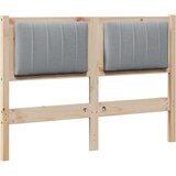  Tapecirani uzglavlje Smeđa 120 cm Čvrsto borovo drvo | shoptok.hr