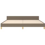  Okvir za krevet s uzglavljem smeđesivi 200 x 200 cm od tkanine | shoptok.hr