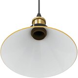 VISILICA podesiva po visini E27 sjajno žuta Ø 22 cm metal | shoptok.hr