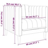 vidaXL Sedežna garnitura 3-delna krem blago, (21113687) | Shoptok.si