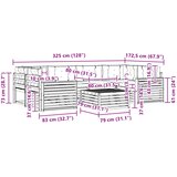 Set vanjskih sofa 7 kom. Prirodna i antracit | shoptok.hr
