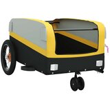 Prikolica za bicikl crno-žuta 30 kg željezna | shoptok.hr