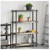 vidaXL Jedinca za police 4 razina 100 x 40 x 136 5 cm PP Svjetlosiva - Svjetlosiva 4 razine | shoptok.hr