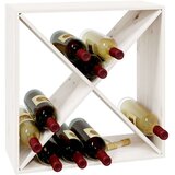 Ormarić za vino bijeli 62 x 25 x 62 cm od masivne borovine | shoptok.hr
