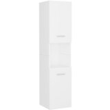 Maison Chic Kopalniška omarica - Kopalniški kabinet bela 30x30x130 cm inženirski les, (21794710) Cene
