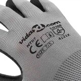 Rukavice za rad 12 pcs Siva i crna 10 / xl Poliester | shoptok.hr