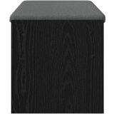  Klupa za hodnik s jastukom Crni hrast 100 x 38 x 46 cm | shoptok.hr
