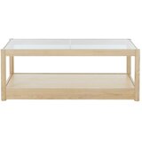 Ellos Home Stolić za kavu sa staklenom pločom stola u prirodnoj boji 60x120 cm Class – | shoptok.hr