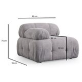 Atelier Del Sofa fotelja petite 1R light grey Cene
