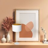  Stona lampa ARDEN 1x E27/60W/230V prečnik 25 cm bela/zlatna | Eponuda.com