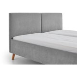 Meise Möbel Siva oblazinjena zakonska postelja z letvenim dnom 160x200 cm Piano – | Shoptok.si