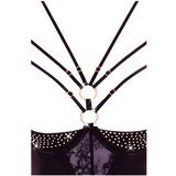 Abierta Fina - tijelo sa kamenčićima, naramenice (crno) - 80B/M | shoptok.hr