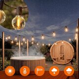  LED spolja&amp;scaron;nja dekorativna girlanda 36xE12/1W/230V 22,35 m IP65 crna Slike