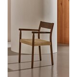Kave Home Smeđa/u prirodnoj boji blagovaonska stolica od punog hrasta Yalia – | shoptok.hr