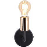 Candellux Črna/bakrena stenska svetilka Spill – | Shoptok.si