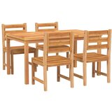  Jedilna garnitura 5-delna trdna tikovina | Shoptok.si