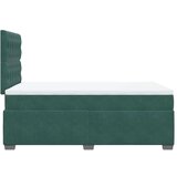 Box spring krevet s madracem tamnozeleni 120x200 cm baršunasti | shoptok.hr