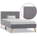 vidaXL posteljni okvir svetlo sivo blago 90x200 cm | Shoptok.si