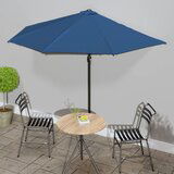  The Living Store Balkonski senčnik z aluminijastim drogom moder 300x155x223 cm - Balkonski Senčnik, (21750695) | Shoptok.si