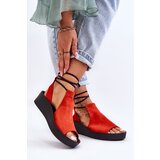 Zazoo Suede Wedge Sandals Nicole | Shoptok.si