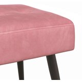  Klupa s gumbastim tkanjem Ružičasta 110 x 40 x 46 cm Baršun | shoptok.hr