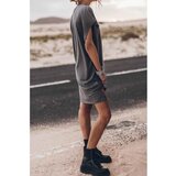 Fenzy Mini Obleka Z Ohlapnimi Rokavi, Siva | Shoptok.si