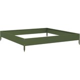  Povišena vrtna gredica maslinastozeleni 100x100x18,5 cm čelik | shoptok.hr