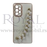  futrola biser chain za samsung A736 galaxy A73 5G bela Cene
