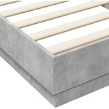  Okvir kreveta boja betona 90x200 cm od konstruiranog drva | shoptok.hr