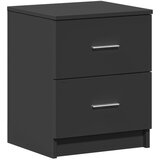 vidaXL Nočna omarica z 2 predaloma črna 40x36x50 cm, (5000298692) | Shoptok.si