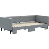  Dnevni krevet na razvlačenje svjetlosivi 100x190 cm od tkanine | shoptok.hr