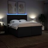  Krevet s oprugama i madracem crni 200x200 cm od tkanine | shoptok.hr