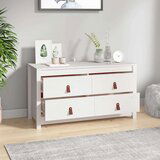  TV omarica bela 100x40x54 cm trdna borovina, (20654684) | Shoptok.si
