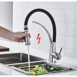 EYN Kuhinjska nizkotlačna armatura za grelnik na tri cevi | Pipa NT1749 — Črna krom | Shoptok.si