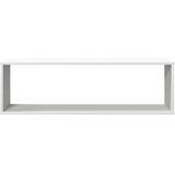  Kockaste zidne police 2 kom bijele 100 x 15 x 30 cm drvene | Eponuda.com