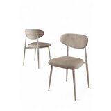 Hanah home set stolica (6 komada) vina cappuccino chrome Cene