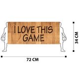 WALLXPERT dekorativni drveni zidni pribor i love Thıs game | ePonuda.com