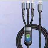 Polnilni kabel OLISHEN 100W 3-v-1, iz najlona, tip C Cene