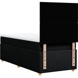  Krevet s oprugama i madracem crni 100 x 200 cm od tkanine | shoptok.hr