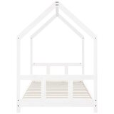  Okvir za dječji krevet bijeli 90 x 200 cm od masivne borovine | shoptok.hr