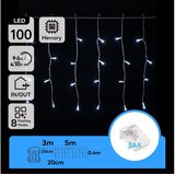 Aigostar LED spoljni božićni lanac 100xLED/8 funkcija 8x0,4m IP44 hladna bela Cene