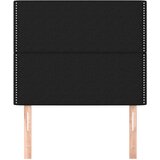  Uzglavlje Crno 80x5x118/128 cm Tkanina | shoptok.hr