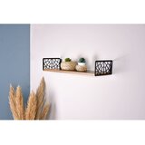 Woody Fashion Duvar Rafı3 BrownBlack Wall Shelf