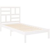  Okvir za krevet od masivnog drva bijeli 75 x 190 cm mali | Eponuda.com